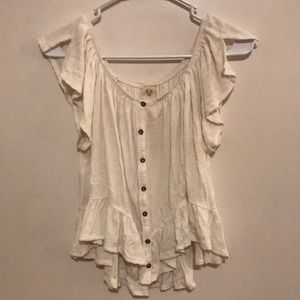 We the Free flowy cropped blouse